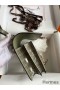 Hermes Constance 18 Handmade Bag In Grey Shiny Alligator Leather