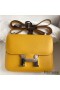 Hermes Constance 18 Handmade Bag In Jaune Ambre Epsom Calfskin