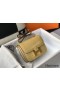 Hermes Constance 18 Handmade Bag In Jaune Poussin Embossed Crocodile