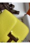 Hermes Constance 18 Handmade Bag In Lime Epsom Calfskin