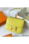 Hermes Constance 18 Handmade Bag In Lime Evercolor Calfskin