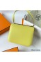 Hermes Constance 18 Handmade Bag In Lime Evercolor Calfskin
