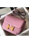 Hermes Constance 18 Handmade Bag In Mauve Sylvestre Epsom Leather
