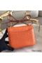 Hermes Constance 18 Handmade Bag In Orange Ostrich Leather