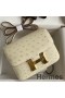 Hermes Constance 18 Handmade Bag In Parchemin Ostrich Leather