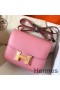 Hermes Constance 18 Handmade Bag In Pink Epsom Leather