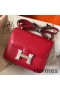 Hermes Constance 18 Handmade Bag In Red Epsom Leather