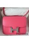 Hermes Constance 18 Handmade Bag In Rose Lipstick Evercolor Calfskin
