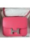 Hermes Constance 18 Handmade Bag In Rose Lipstick Evercolor Calfskin