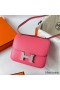 Hermes Constance 18 Handmade Bag In Rose Lipstick Evercolor Calfskin