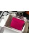 Hermes Constance 18 Handmade Bag In Rose Red Embossed Crocodile