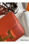 Hermes Constance 18 Handmade Bag In Sienna Swift Calfskin