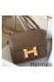 Hermes Constance 18 Handmade Bag In Taupe Epsom Leather