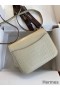 Hermes Constance 18 Handmade Bag In Vanille Matte Alligator Leather