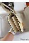 Hermes Constance 18 Handmade Bag In Vanille Matte Alligator Leather