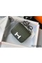 Hermes Constance 18 Handmade Bag In Vert Olive Epsom Leather