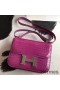 Hermes Constance 24 Bag In Rose Scheherazade Niloticus Crocodile