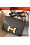 Hermes Constance 24 Handmade Bag In Ardoise Epsom Leather