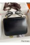Hermes Constance 24 Handmade Bag In Black Box Calfskin
