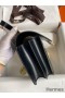 Hermes Constance 24 Handmade Bag In Black Box Calfskin
