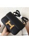 Hermes Constance 24 Handmade Bag In Black Epsom Leather