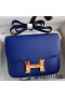Hermes Constance 24 Handmade Bag In Blue Electric Epsom Calfskin