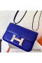 Hermes Constance 24 Handmade Bag In Blue Electric Epsom Leather