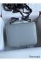 Hermes Constance 24 Handmade Bag In Blue Lin Epsom Calfskin