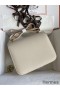Hermes Constance 24 Handmade Bag In Craie Epsom Calfskin