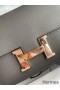 Hermes Constance 24 Handmade Bag In Etain Epsom Calfskin