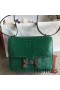 Hermes Constance 24 Handmade Bag In Green Niloticus Crocodile