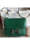 Hermes Constance 24 Handmade Bag In Green Niloticus Crocodile