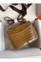 Hermes Constance 24 Handmade Bag In Light Brown Alligator Crocodile Skin