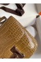 Hermes Constance 24 Handmade Bag In Light Brown Alligator Crocodile Skin