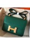 Hermes Constance 24 Handmade Bag In Malachite Epsom Leather
