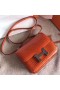 Hermes Constance 24 Handmade Bag In Orange Niloticus Crocodile