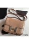 Hermes Constance 24 Handmade Bag In Poussiere Niloticus Crocodile