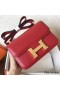 Hermes Constance 24 Handmade Bag In Red Epsom Leather