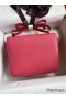Hermes Constance 24 Handmade Bag In Rose Lipstick Epsom Calfskin