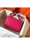Hermes Constance 24 Handmade Bag In Rose Red Epsom Leather