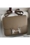 Hermes Constance 24 Handmade Bag In Taupe Epsom Calfskin