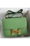 Hermes Constance 24 Handmade Bag In Vert Criquet Epsom Calfskin