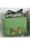 Hermes Constance 24 Handmade Bag In Vert Criquet Epsom Calfskin