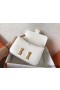 Hermes Constance 24 Handmade Bag In White Epsom Leather