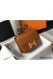 Hermes Constance 24cm Bag In Brown Embossed Crocodile