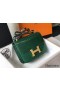 Hermes Constance 24cm Bag In Green Embossed Crocodile