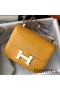 Hermes Constance 24cm Bag In Yellow Embossed Crocodile