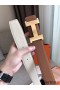 Hermes Constance 2 Belt Buckle & Brown/White Epsom 42MM Strap