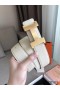 Hermes Constance 2 Belt Buckle & Brown/White Epsom 42MM Strap