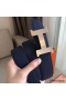 Hermes Constance Belt Buckle & Blue Epsom 38 MM Strap